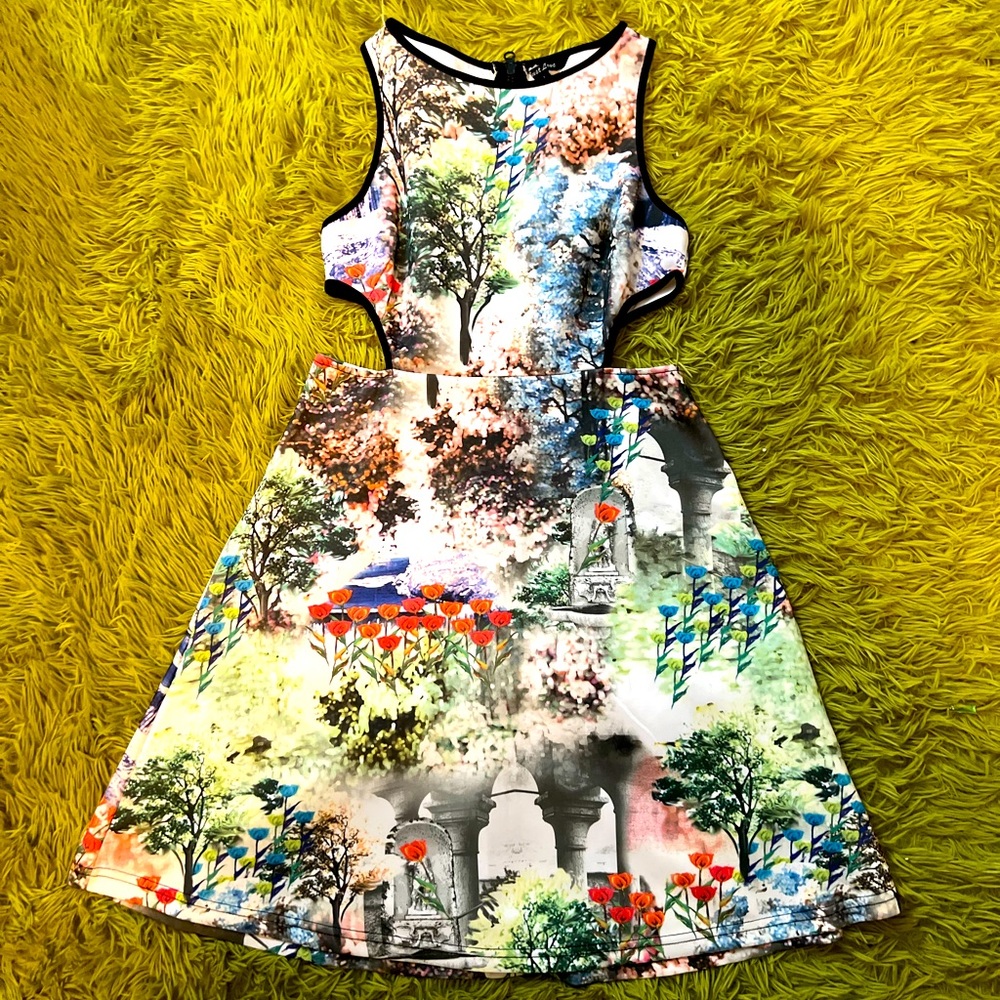 Waist Cut Out Dress, Size SMALL